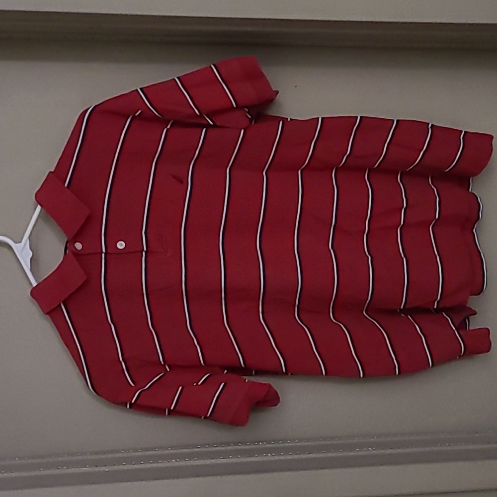 Nautica Polo Red/Navy Medium